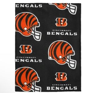 Cincinnati Bengals fleece throw